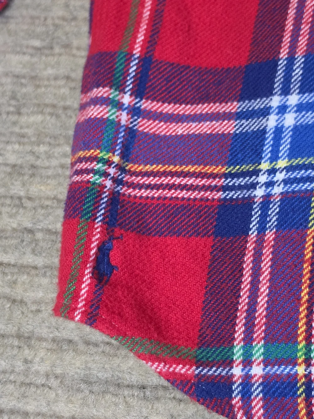 Polo Ralph Lauren Workshirt Men's S Red Plaid Classic Fit Flannel Button Down